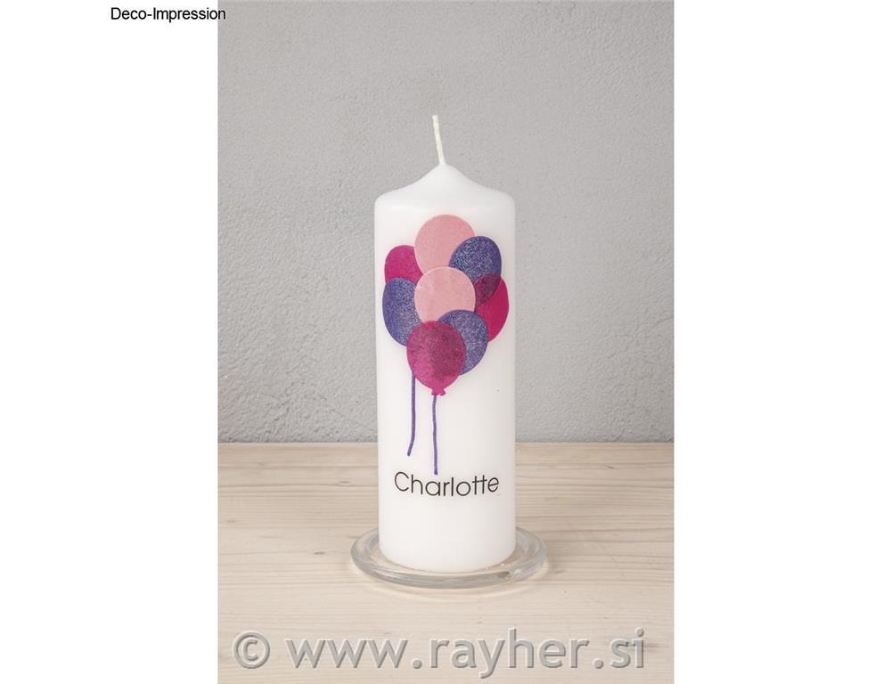 Voščena folija z bleščicami, set 8, 10x5cm