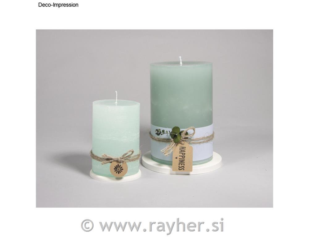 Candle-shaped mould,cylindric,flat,o10cm15 cm high