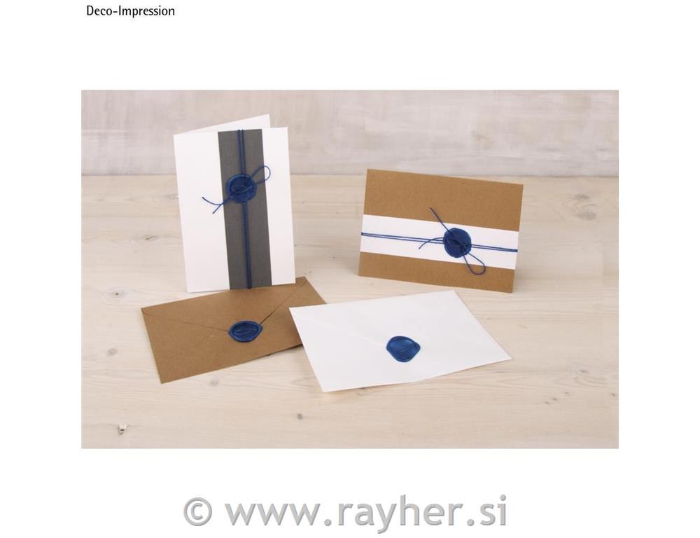 Pečatni vosek, moder, 4 x 12g