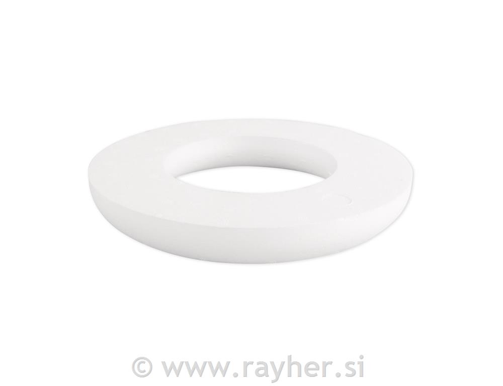 Stiropor obroč, ploščat, 22 cm