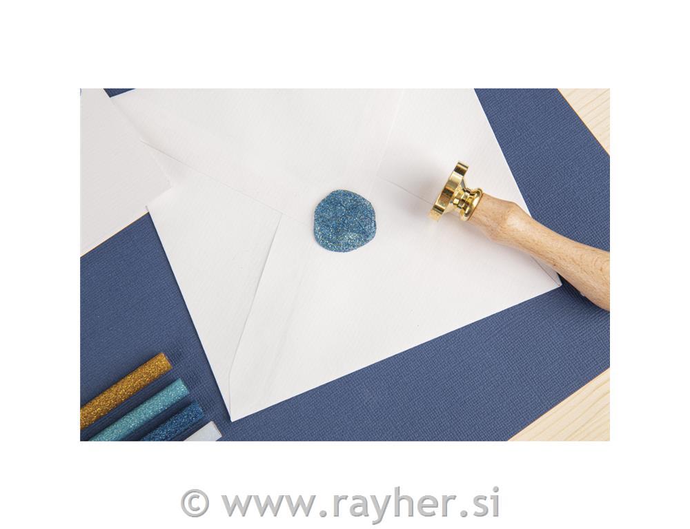 Lepilni vložki z blešč., mešane b.,fi 7,4mm, 10 cm, 10 kom