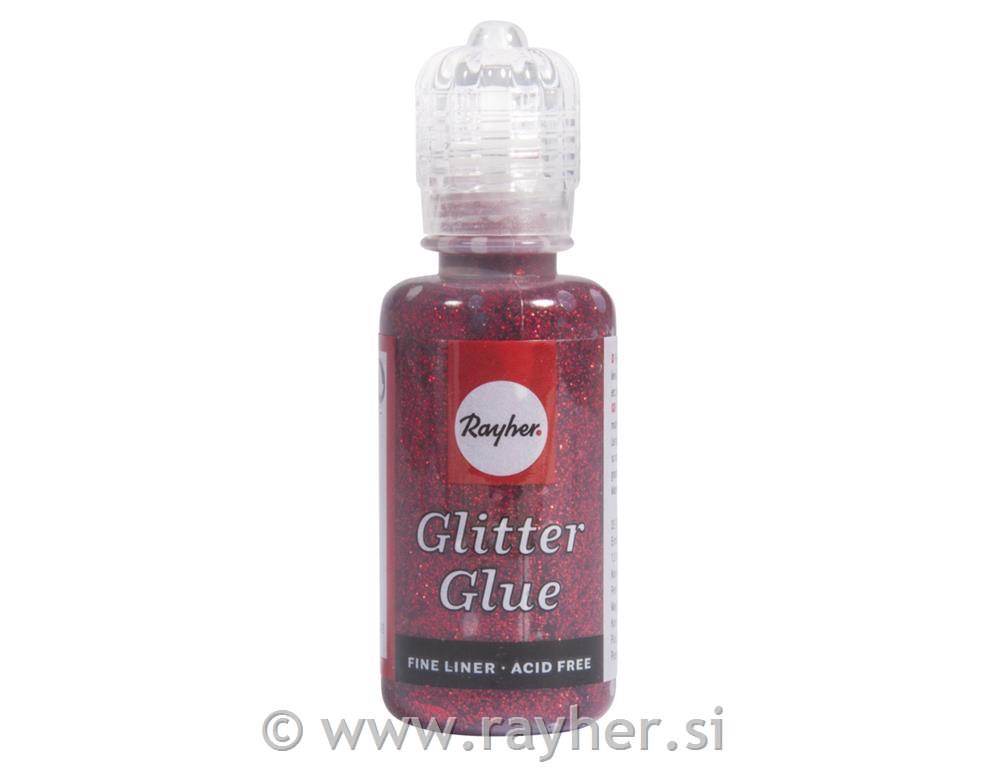 Lepilo z bleščicami metallic, vinsko rdeča, 20 ml