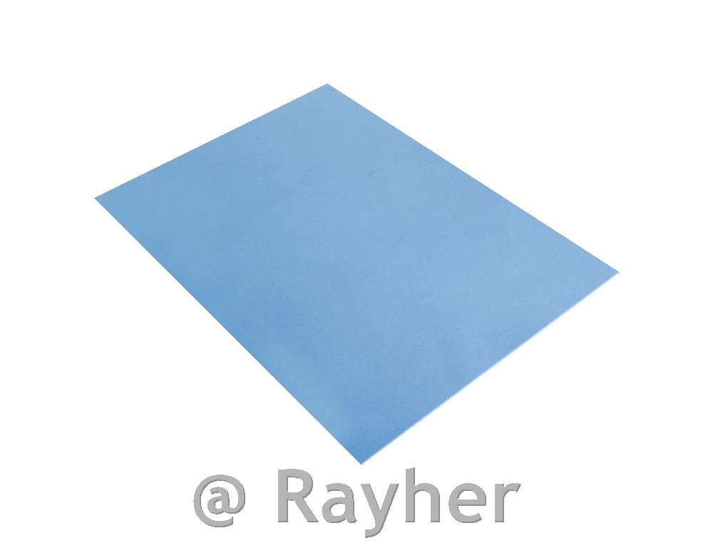 Penasta guma, 2 mm, svetlo modra, 30x40 cm