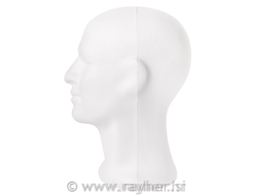 Stiropor glava, moška, 30,5 cm