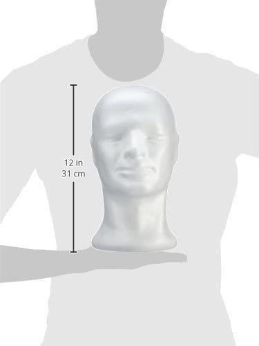 Stiropor glava, moška, 30,5 cm