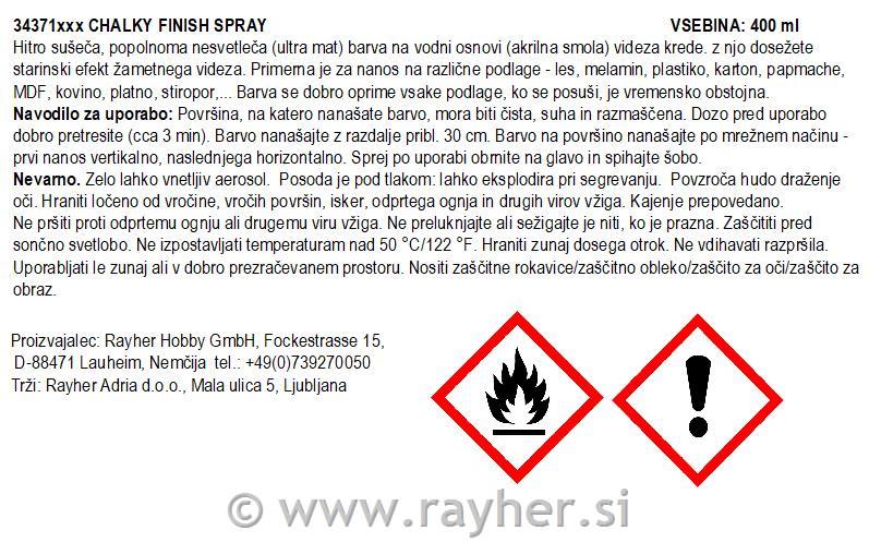 Sprej Chalky Finish, antracit, 400 ml,