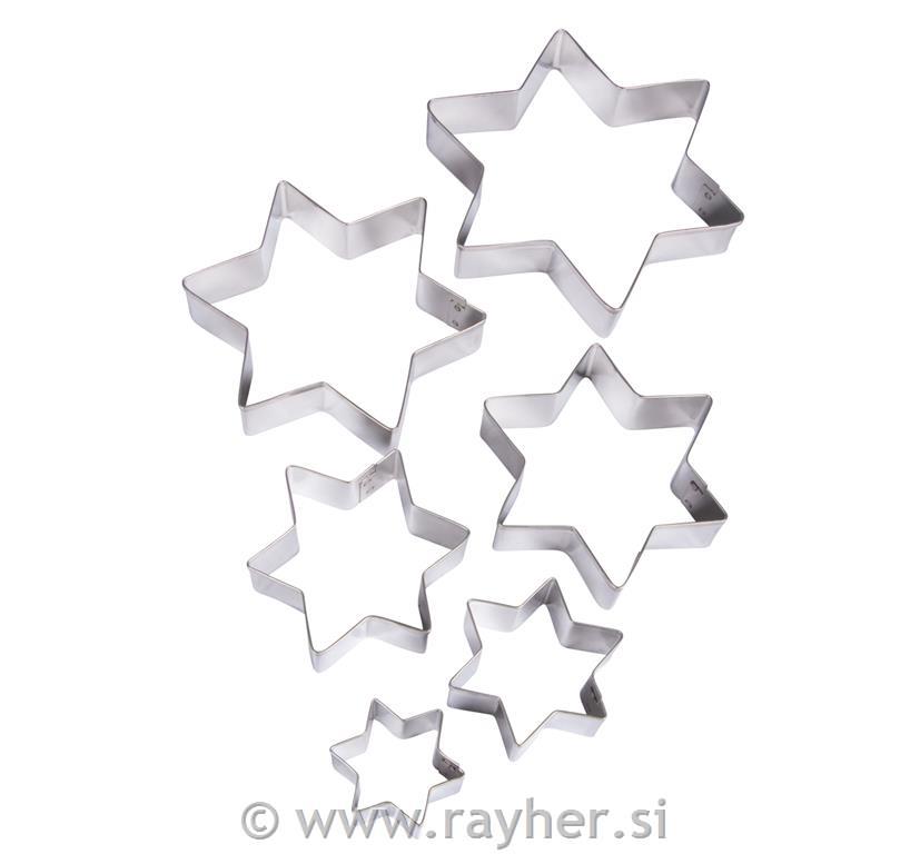Izsekovalci zvezde, 6 kosov, 3-9cm