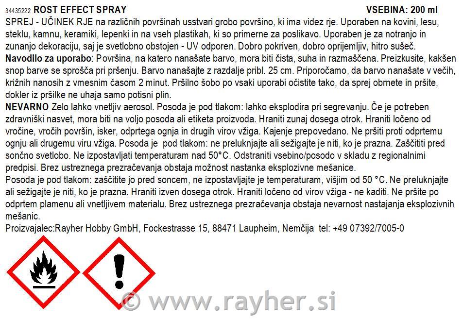 Sprej učinek rje, 200ml