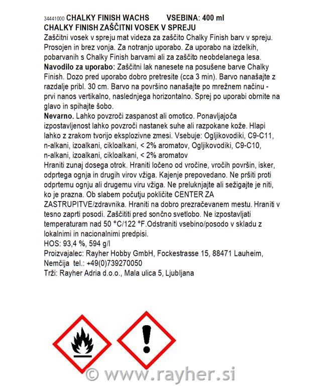 Sprej Chalky Finish, vosek, 400 ml