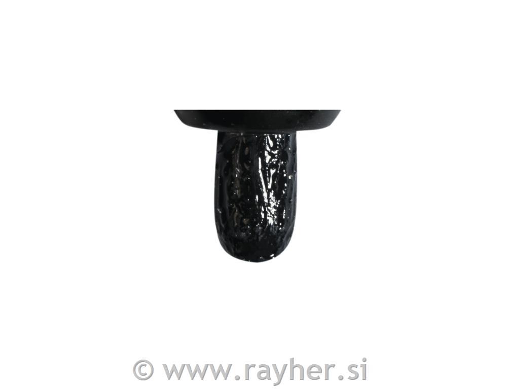 Flomaster za tekstil, prekr. z blešč., črn, 1-2 mm