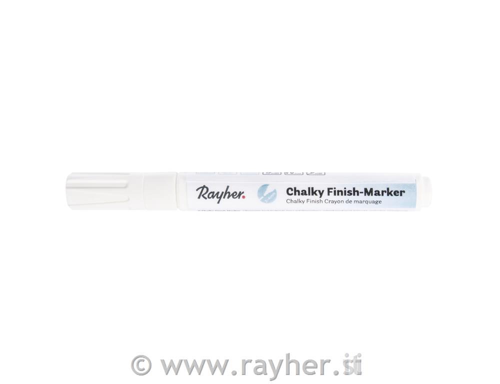Chalky Finish marker, bel, konica 2-4 mm