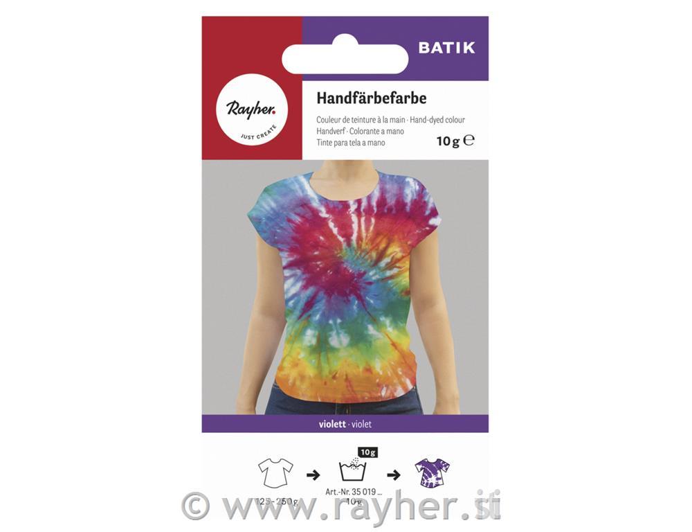 Barva za ročno barvanje tekstila, vijolična