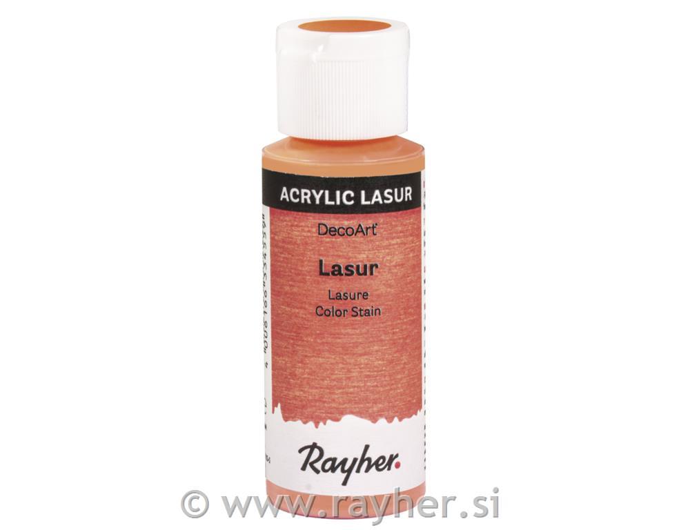 Barvna lazura za les, oranžna, 59ml