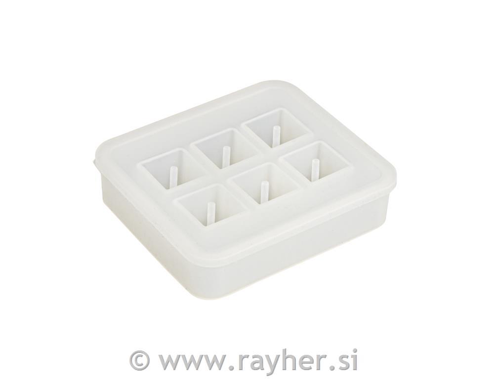 Silicone casting mould Cube