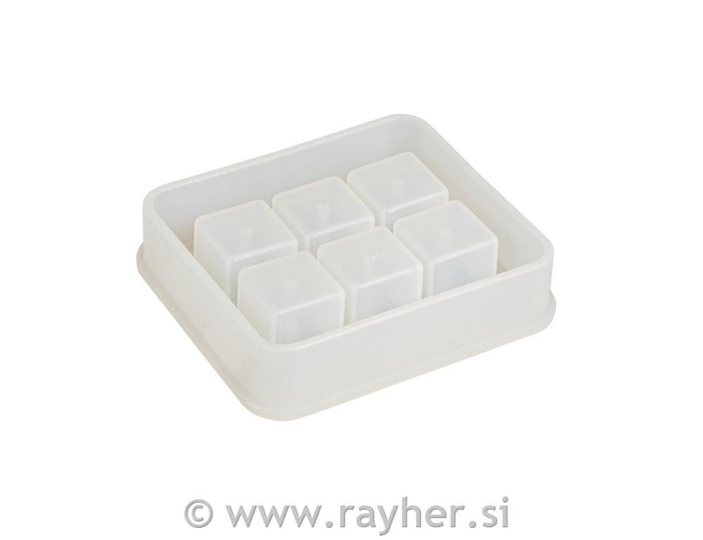 Silicone casting mould Cube