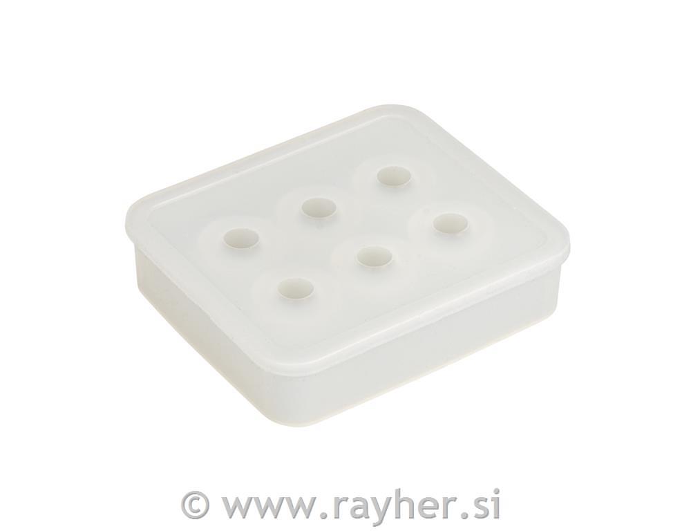 Silikonski kalup Perle, 6 perl: 16 mm