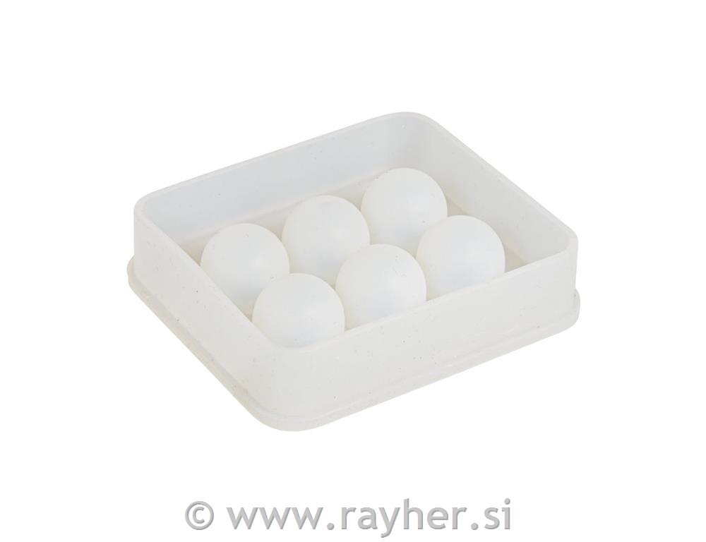 Silikonski kalup Perle, 6 perl: 16 mm