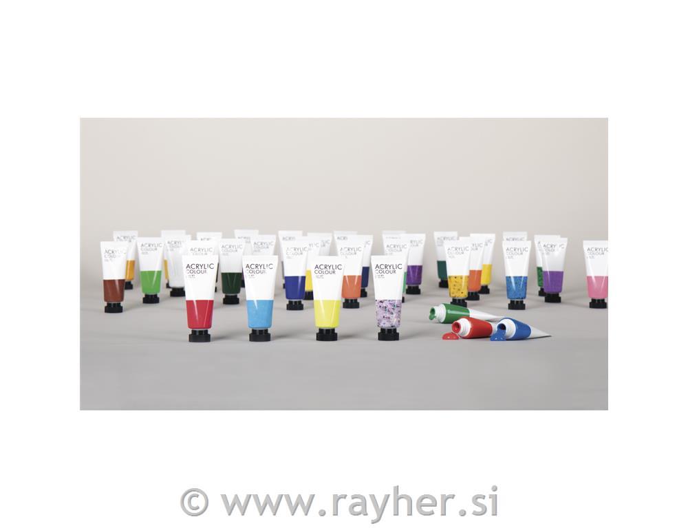 Acrylic Artist's colours, coloured, 36 c