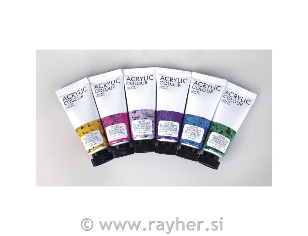 Acrylic Artist's colours, coloured, 36 c