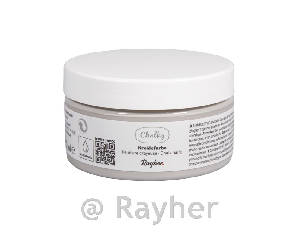 Kredna barva Chalky 100 ml, kamnito siva