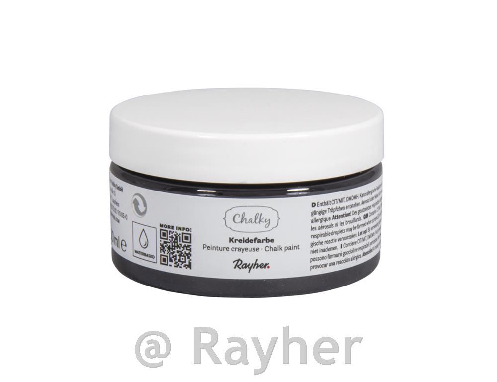 Kredna barva Chalky 100 ml, ogljeno črna
