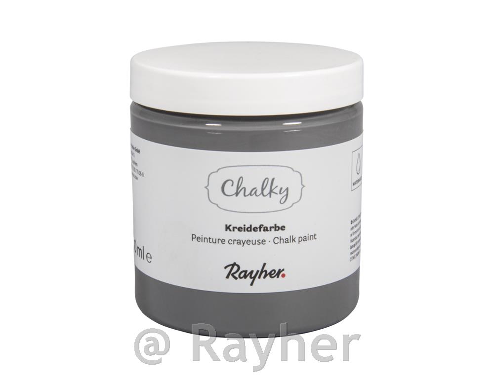 Kredna barva Chalky 230 ml, temno siva