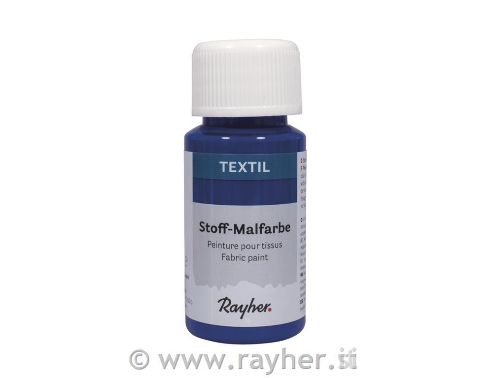 Barva za tekstil, azurna, 50ml