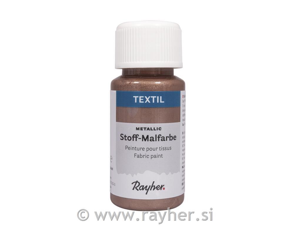 Textile fabric paint Metallic, mocha metallic, bottle 50ml