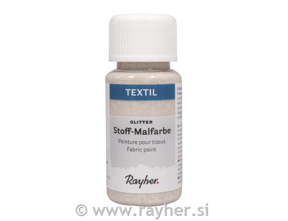 Barva za tekstil bleščice, zlata, 50ml