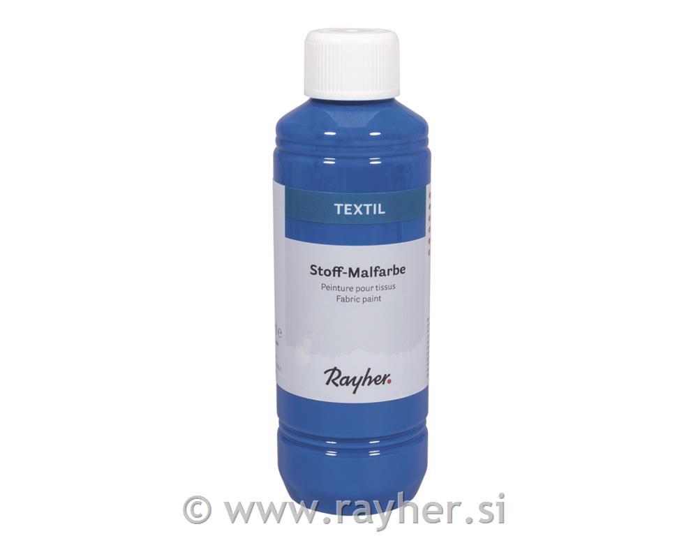 Textile fabric paint, azure, bottle 250ml