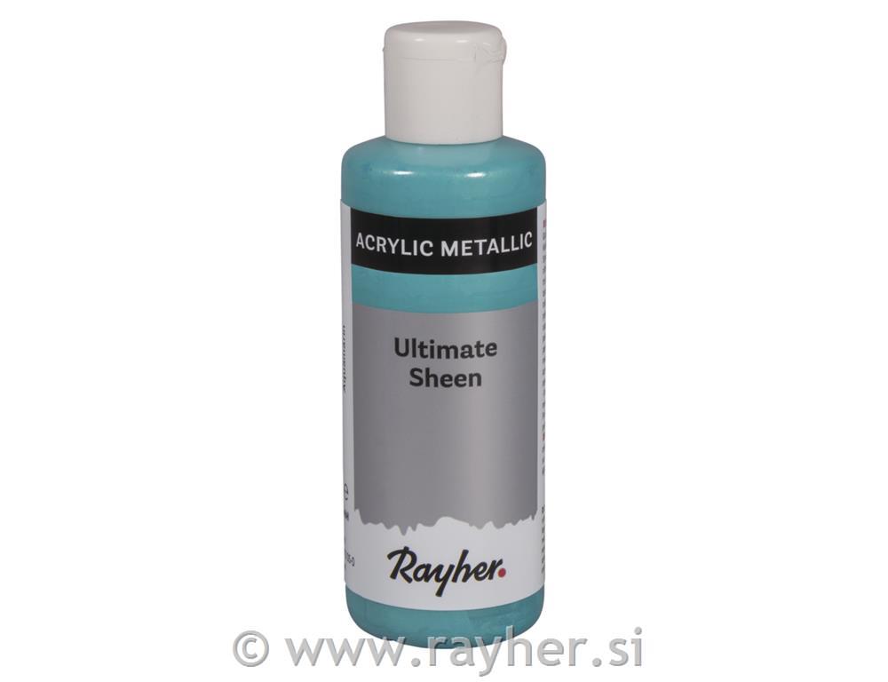 Akrilna barva Ultimate Sheen, akvamarin, kovinska, 80ml