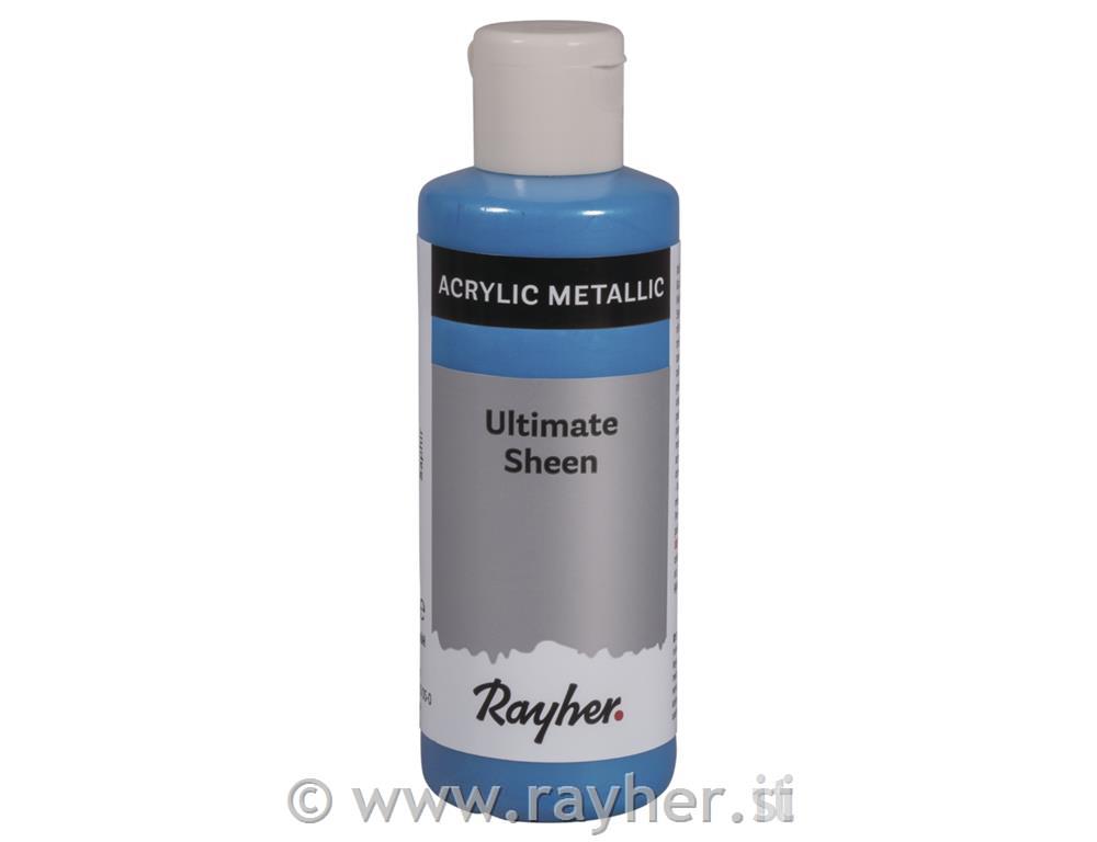 Akrilna barva Ultimate Sheen, safir, kovinska, 80ml