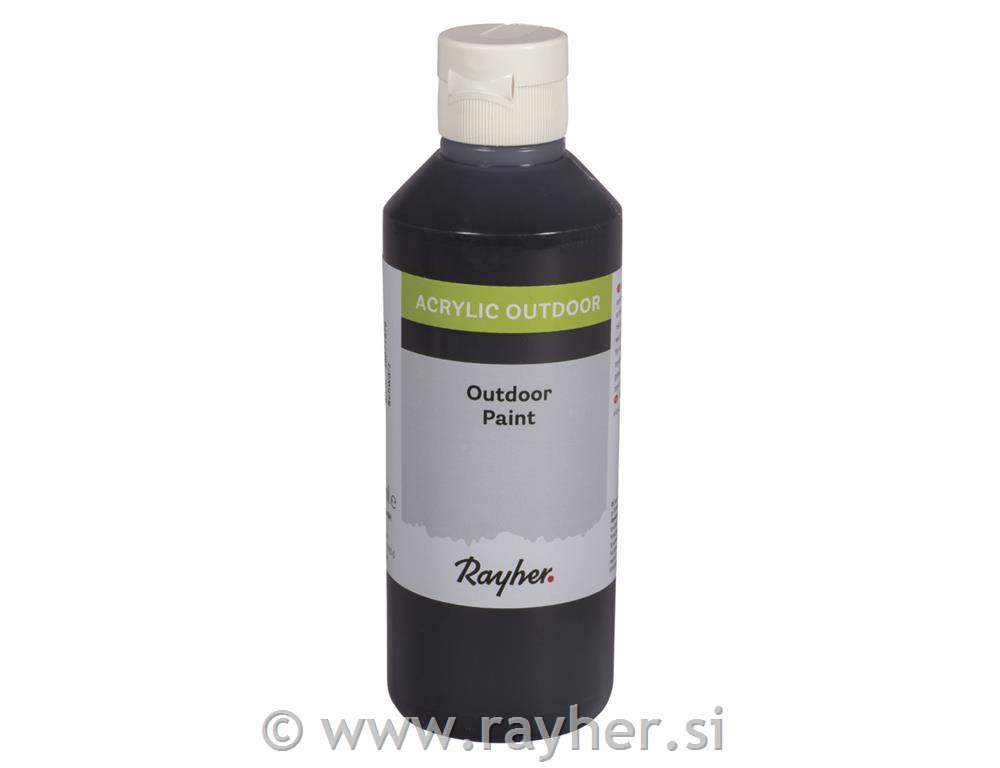Akrilna barva za zunanjo uporabo, črna, 250ml