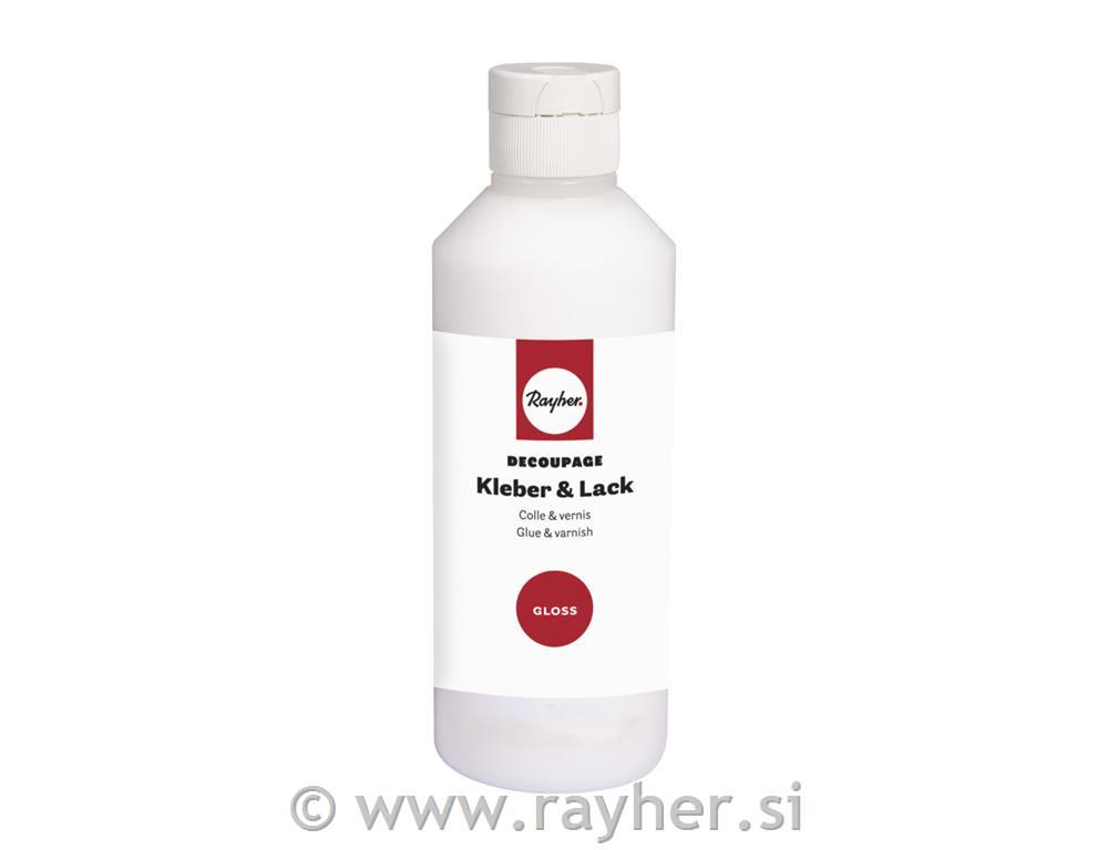 Decoupage lepilo&lak, svetleč, 250 ml