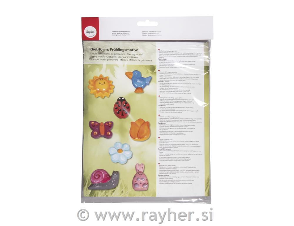 Casting mould: Spring ornaments, 8 motiv