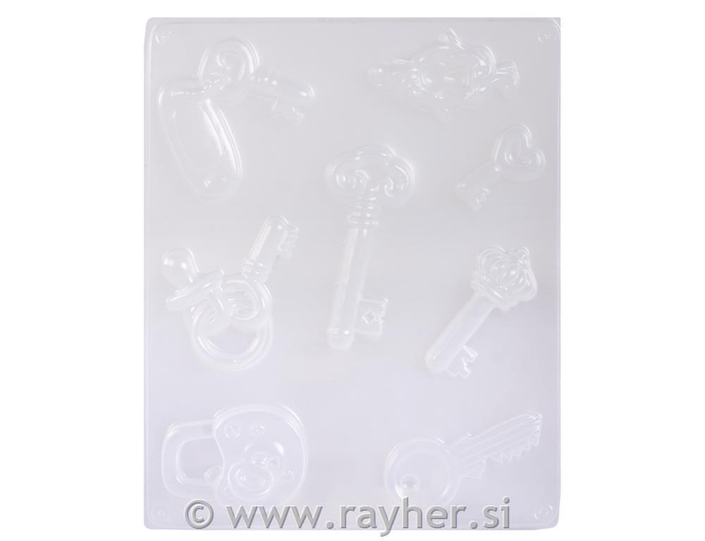 Casting mould: Lucky key, 8 motives, 3.5