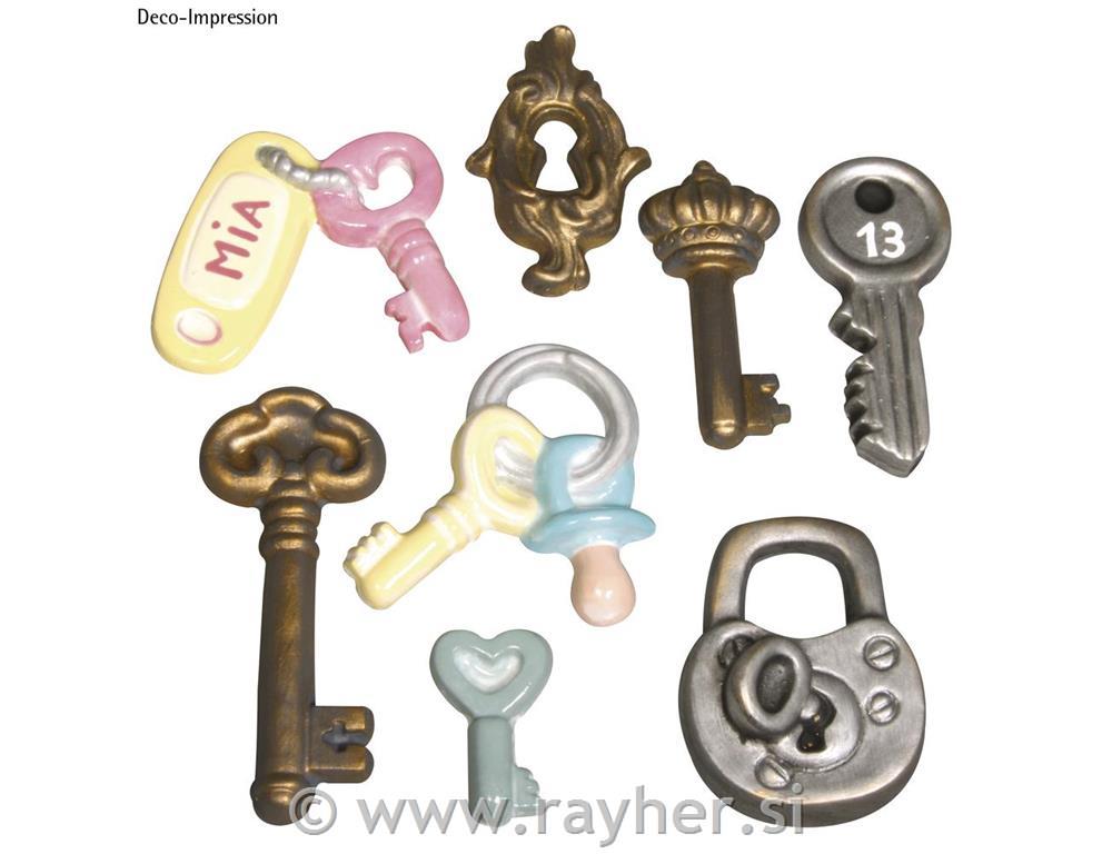 Casting mould: Lucky key, 8 motives, 3.5