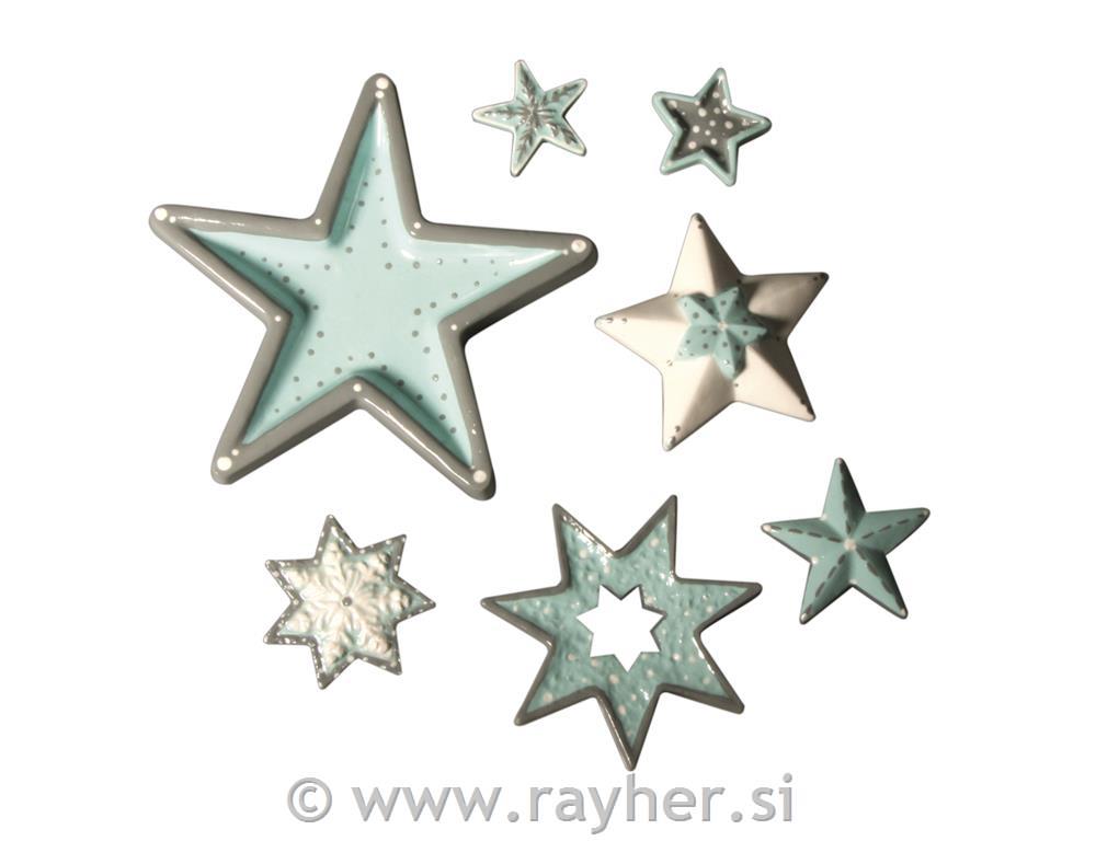 casting mould: stars, 8 motives, approx.3-13cm, size: 23,2x18