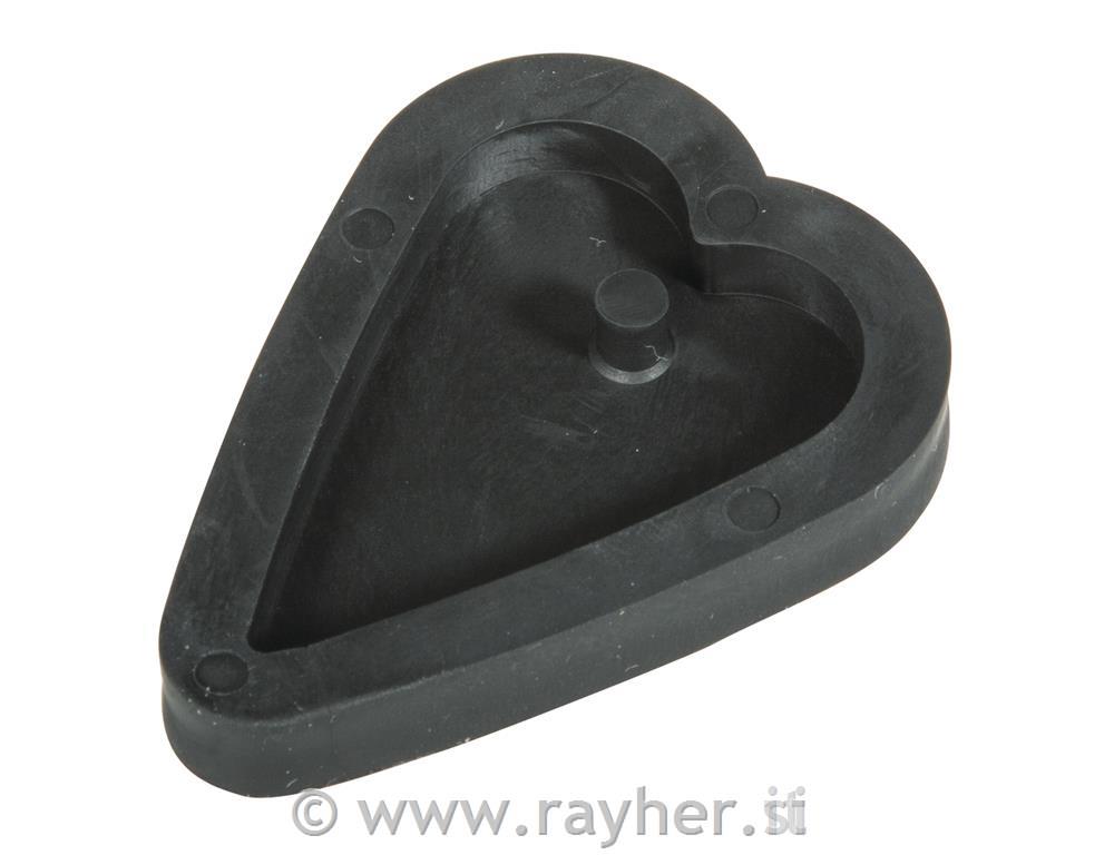 Kalup za nakit: Srce, 2,7x3,9 cm