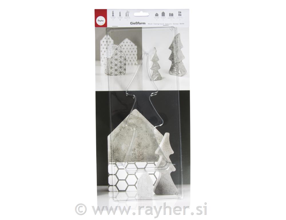 Casting mould: Fir tree, 9,5x25cm