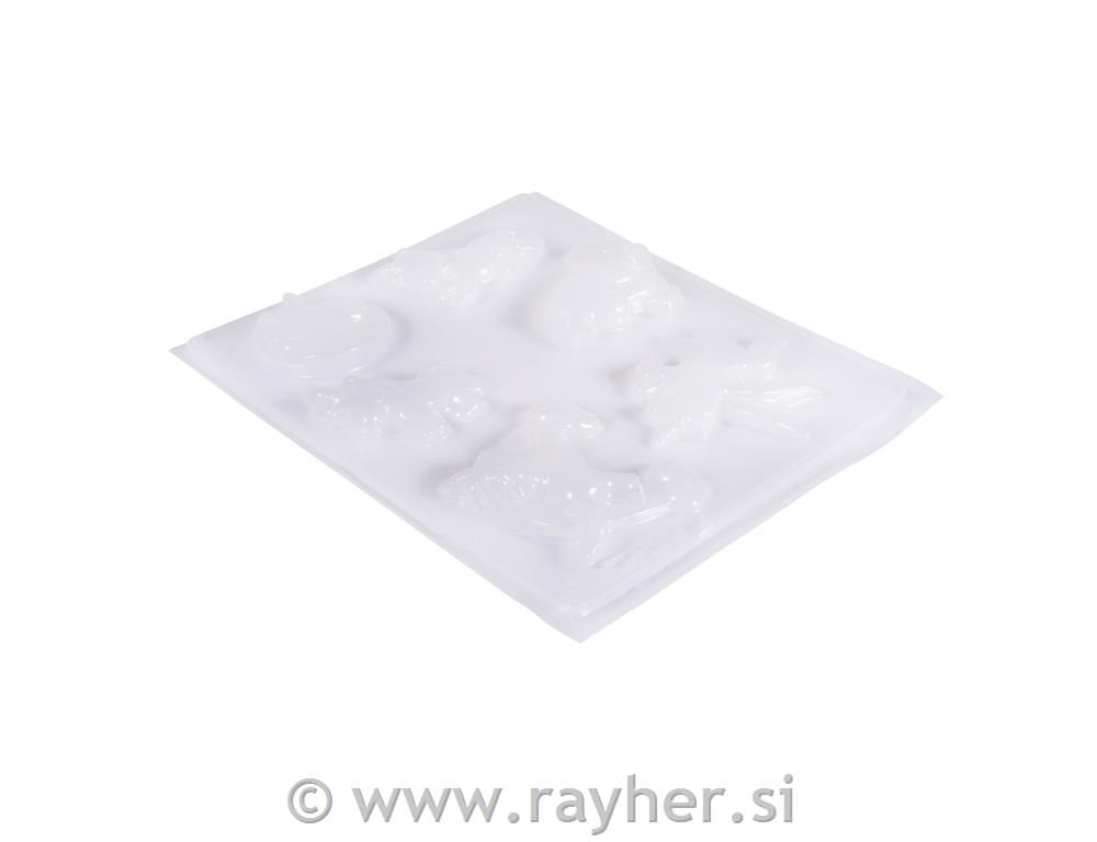 Kalup samorog 6 motivov 5-6 cm