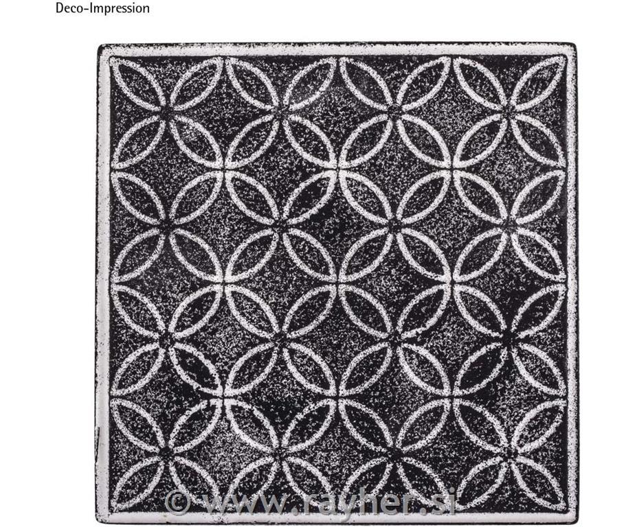 Relief casting plate Flower of life, 11x11cm, tab-bag 1pc