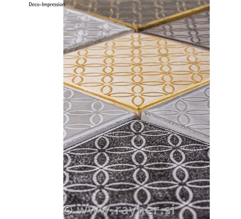 Relief casting plate Flower of life, 11x11cm, tab-bag 1pc