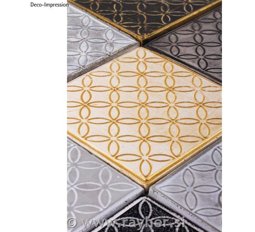 Relief casting plate Flower of life, 11x11cm, tab-bag 1pc