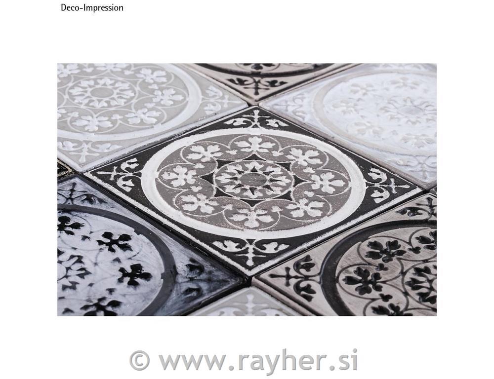 Relief casting plate Mandala, 11x11cm, tab-bag 1pc