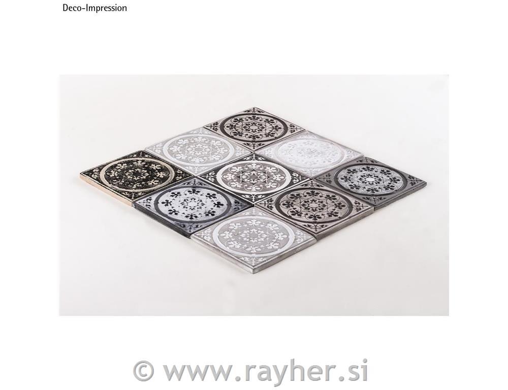 Relief casting plate Mandala, 11x11cm, tab-bag 1pc