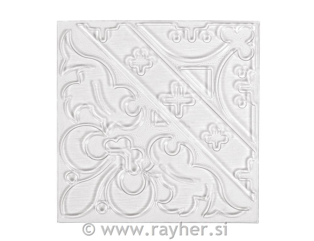 Relief casting plate Ornament, 11x11cm,tab-bag 1pc