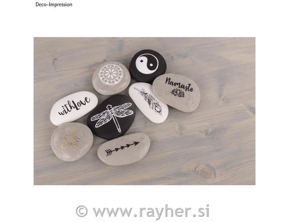 Kalup silikon Kamenje, veliko, 14.5x26x3.5cm, 3 oblike