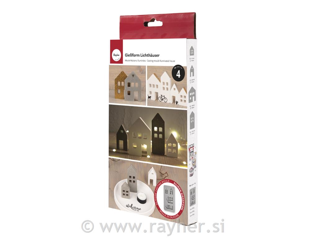 Silikonski kalup Hišice