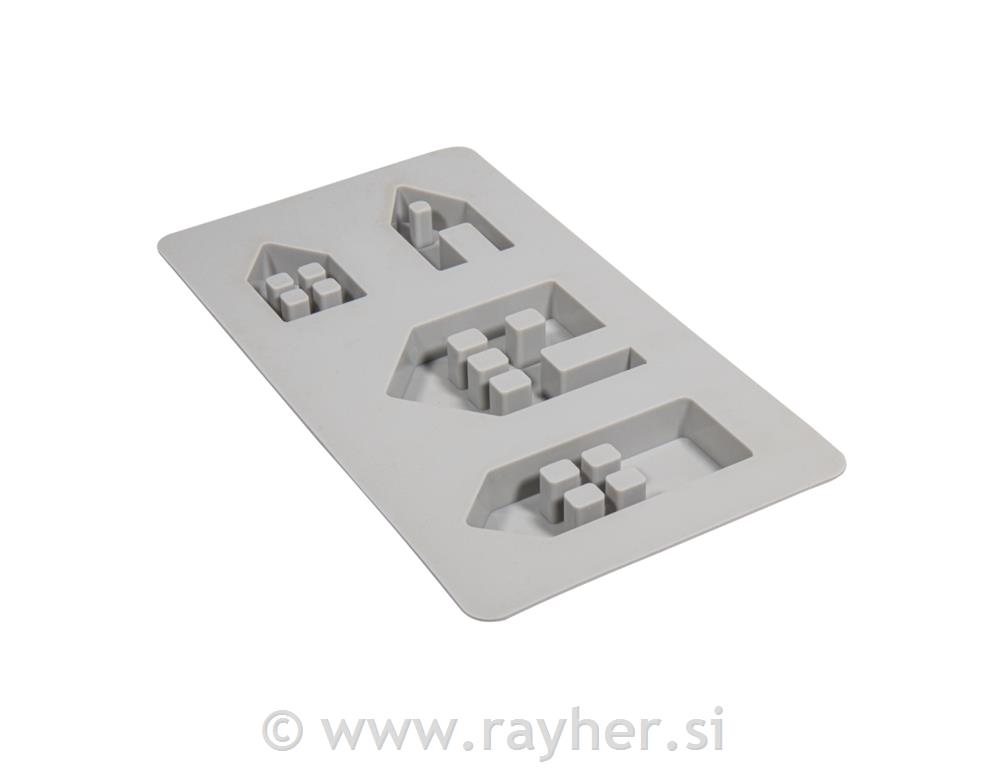 Silikonski kalup Hišice